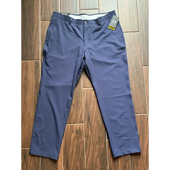 Under Armour Men's Performance Golf Pants Tapered 40 x 30 Navy - Picture 2 of 10